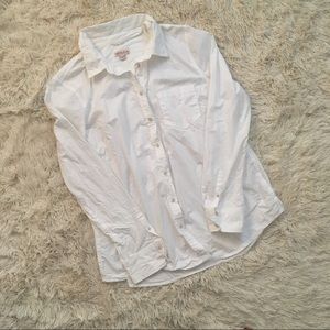 Merona White Button Down Blouse